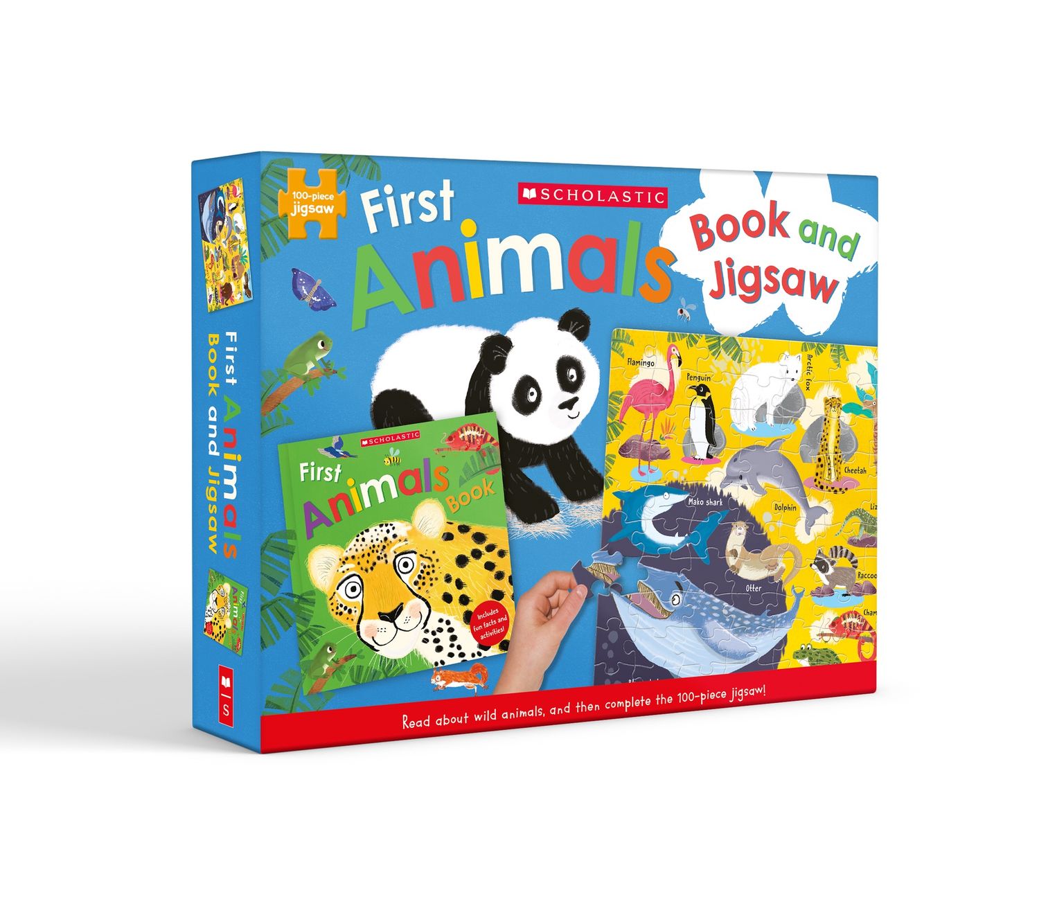 First Animals Book and Jigsaw 100pc