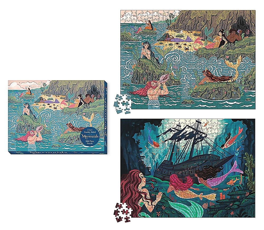 Mermaids 2-in-1 Double-Sided 500-Piece Puzzle