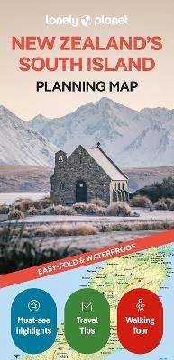 Lonely Planet New Zealand South Island Planning Map 2