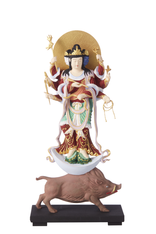 Marishiten (Marici) (彩色摩利支天立像)