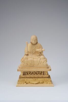 Tsuge Nichiren (本柘植極上彫眼入日蓮)