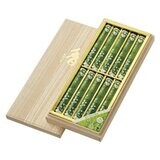 Ito En Green Tea Roasted Aromatic Tea Low Smoke Short Cut 10 Small Bundles in a Paulownia Wood Box