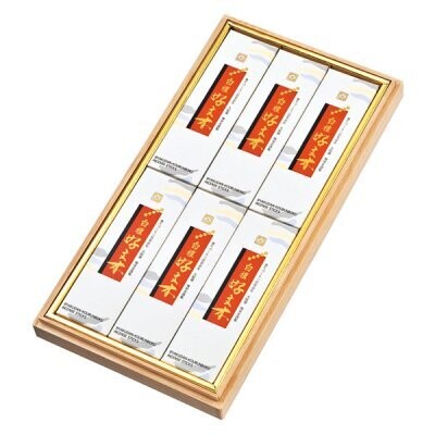 Byakudan Kobunboku Short Sticks Packed in 6 Boxes Paulownia Wood Box