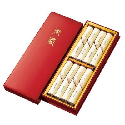 Kobunboku 8 Short Length Large Sticks in a Resin Vermilion Box