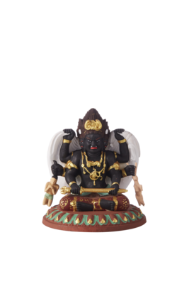 Wrathful Sanmen Daikokuten (Three Faced Daikokuten) (彩色忿怒三面大黒天)