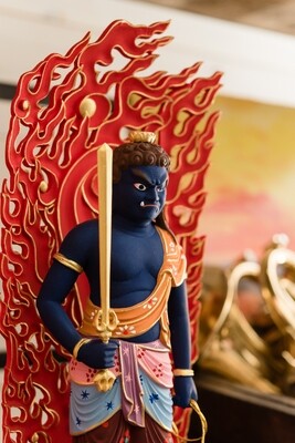 刺繍 不動明王図 縦110×横64cm Japanese Fudo myoo 刺繍 不動明王図 縦110×横64cm Japanese Fudo myoo - メルカリ