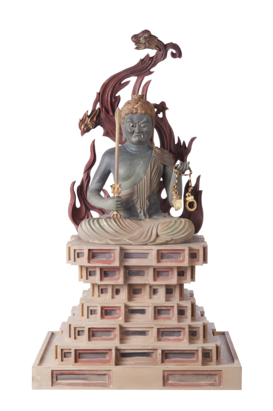 Fudo Myoo (古代色不動明王座像)