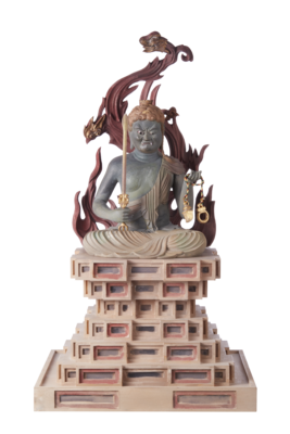 Fudo Myoo (古代色不動明王座像)