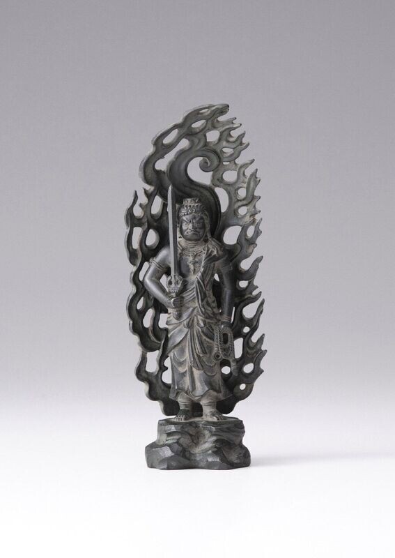 Fudo Myo-o (Acala) (不動明王) 15.5cm (Antique Bronze Color Finish)