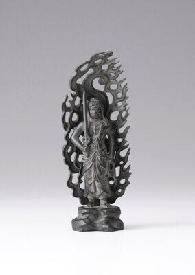 Fudo Myo-o (Acala) (不動明王) 15.5cm (Antique Bronze Color Finish)