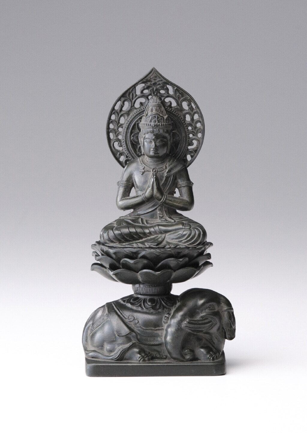 Fugen Bosatsu (普賢菩薩) 15cm (Antique Bronze Color Finish)