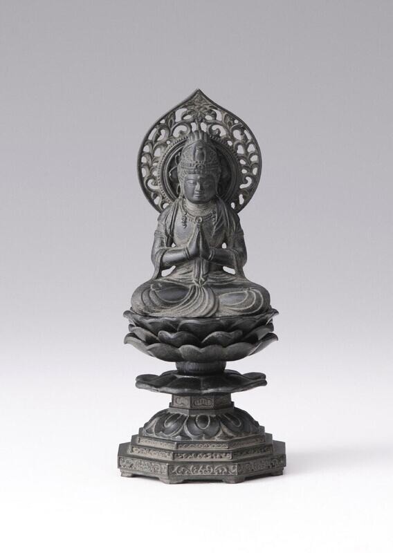 Seishi Bosatsu (勢至菩薩) 15cm (Antique Bronze Color Finish)