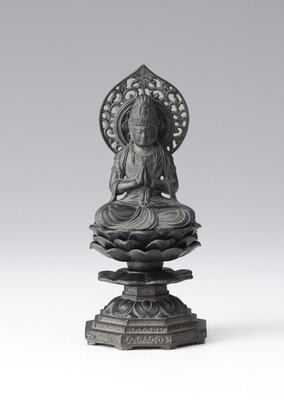 Seishi Bosatsu (勢至菩薩) 15cm (Antique Bronze Color Finish)