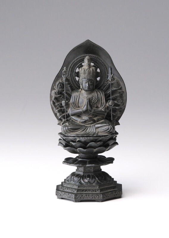 Senju Kannon (千手観音) 15.5cm (Antique Bronze Color Finish)