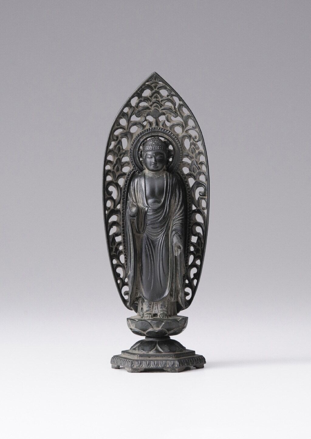 Amida Nyorai (Amitabha) (阿弥陀如来) 15cm (Antique Bronze Color Finish)