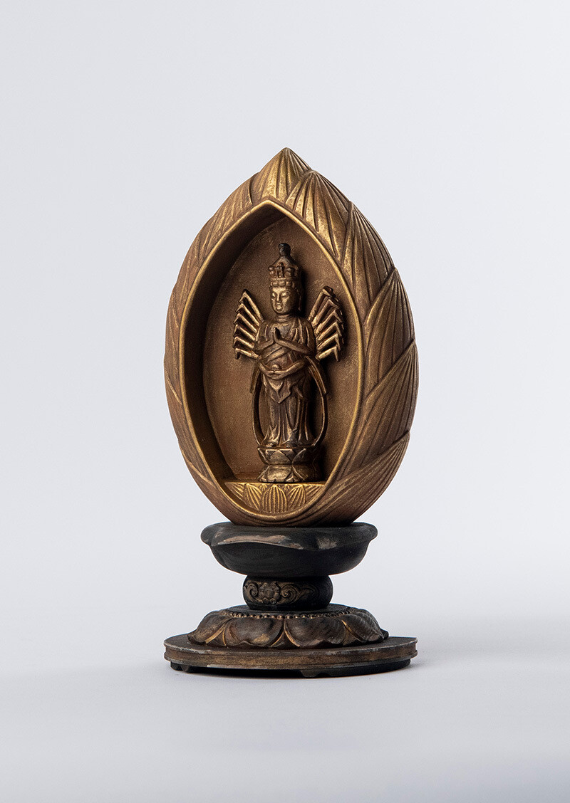 江戸期 阿弥陀如来 仏像 金彩 木彫 江戸期 木彫 阿弥陀如来立像 千体仏