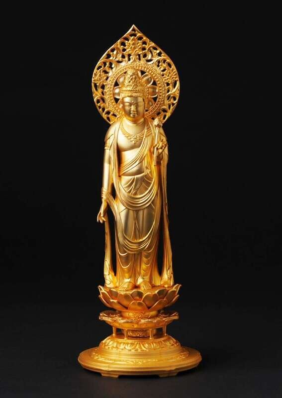Sho Kannon (聖観音菩薩) (Gold Plating) | Matsuhisa Hourin (松久朋琳)