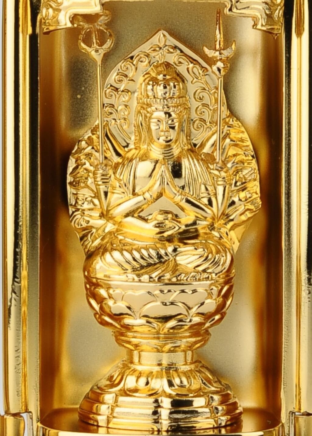 彫刻 Kokuzo Bosatsu amulet gold processing Kokuzo Bosatsu (Akasagarbha Bodhisattva) - Japanese Buddhist