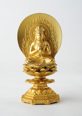 Dainichi Nyorai (Mahavairocana) (大日如来) 15.5cm (Gold Plating Finish)