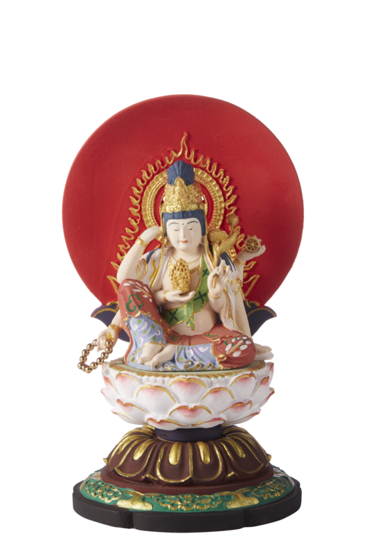 Nyoirin Kannon (Cintāmaṇicakra) (彩色如意輪観音)