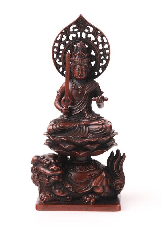 Monju Bosatsu (Manjushri) (文殊菩薩) Takaoka Doki (高岡銅器)