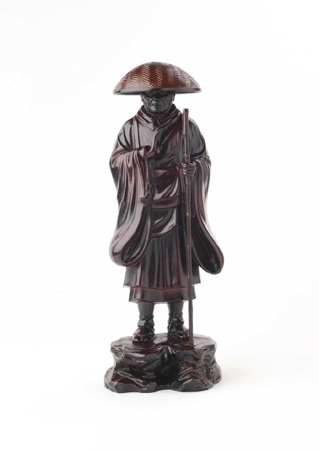 Shinran (親鸞聖人) Takaoka Doki (高岡銅器) 茶彩色