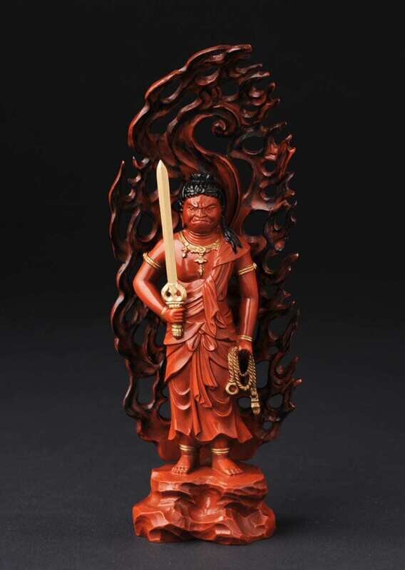 Aka Fudo Myo-o (Acala) (赤不動明王) Takaoka Doki (高岡銅器)