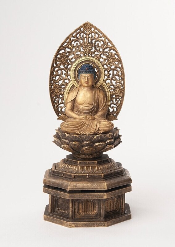 Amida Nyorai (Amitabha) (阿弥陀如来) (Antique Finish)