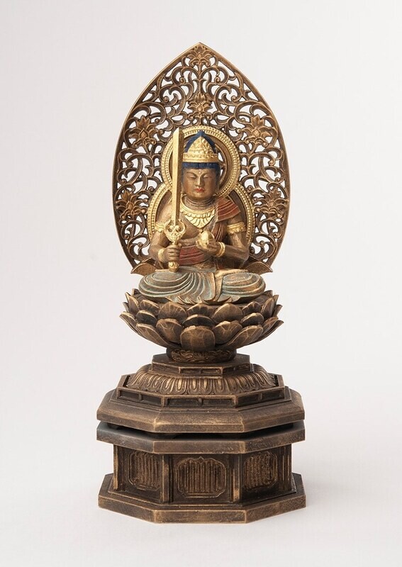 Kokuzo Bosatsu (Ākāśagarbha) (虚空蔵菩薩) (Antique Finish)