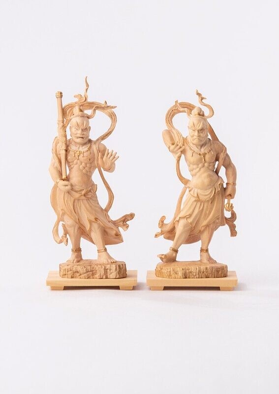 Kongo Rikishi (Deva King) A-gyou (金剛力士 阿形) &amp; Un-gyou (金剛力士 吽形) (極小仏)