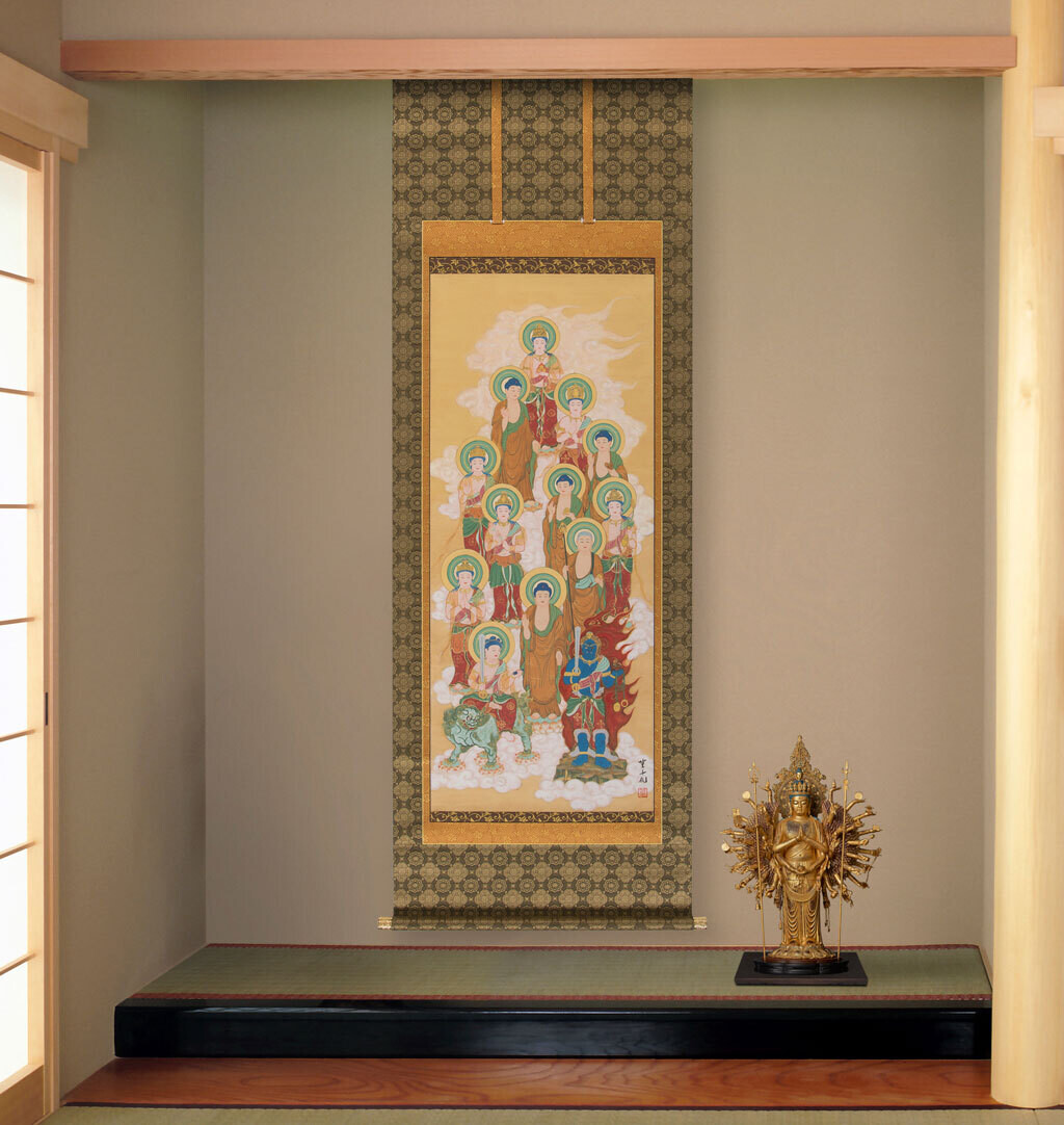 Thirteen Buddhas Kakejiku (十三仏掛軸) Takamura Chihiro (篁千礼)