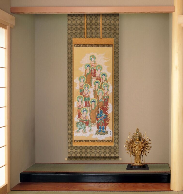 Thirteen Buddhas Kakejiku (十三仏掛軸) Takamura Chihiro (篁千礼)