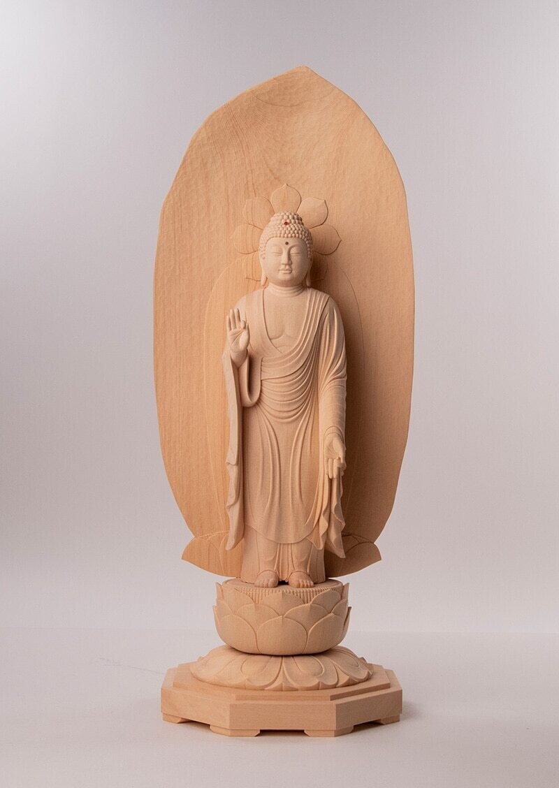 現代仏像「阿弥陀如来」身丈1尺 藤田燿憶作
