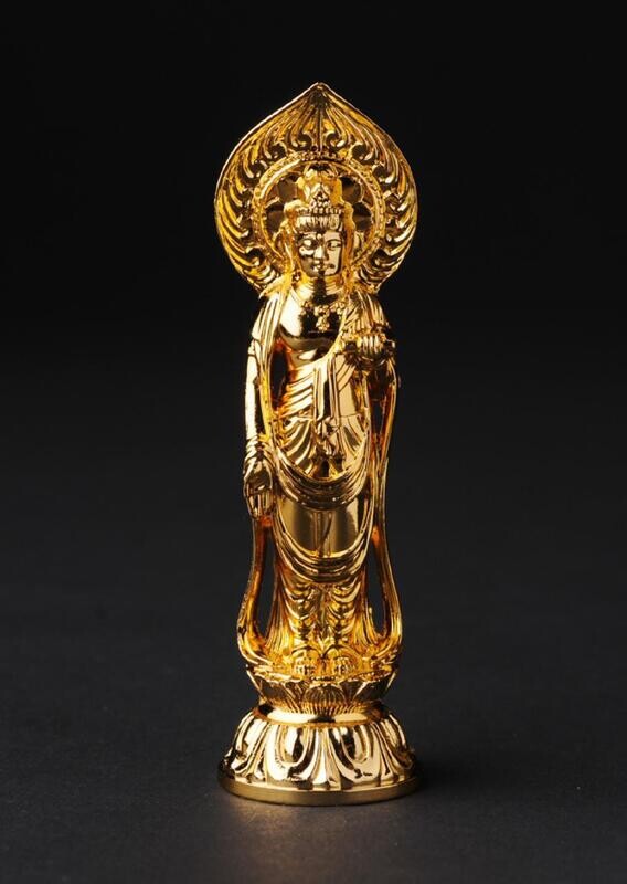 Sho Kannon (聖観音菩薩) 10cm (Gold Plating Finish)