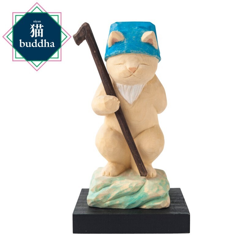 Cat buddha Jurojin (猫buddha 猫福神 寿老人)