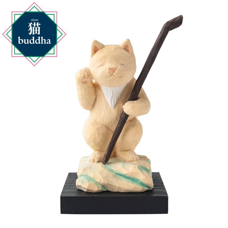 Cat buddha Fukurokuju (猫buddha 猫福神 福禄寿)