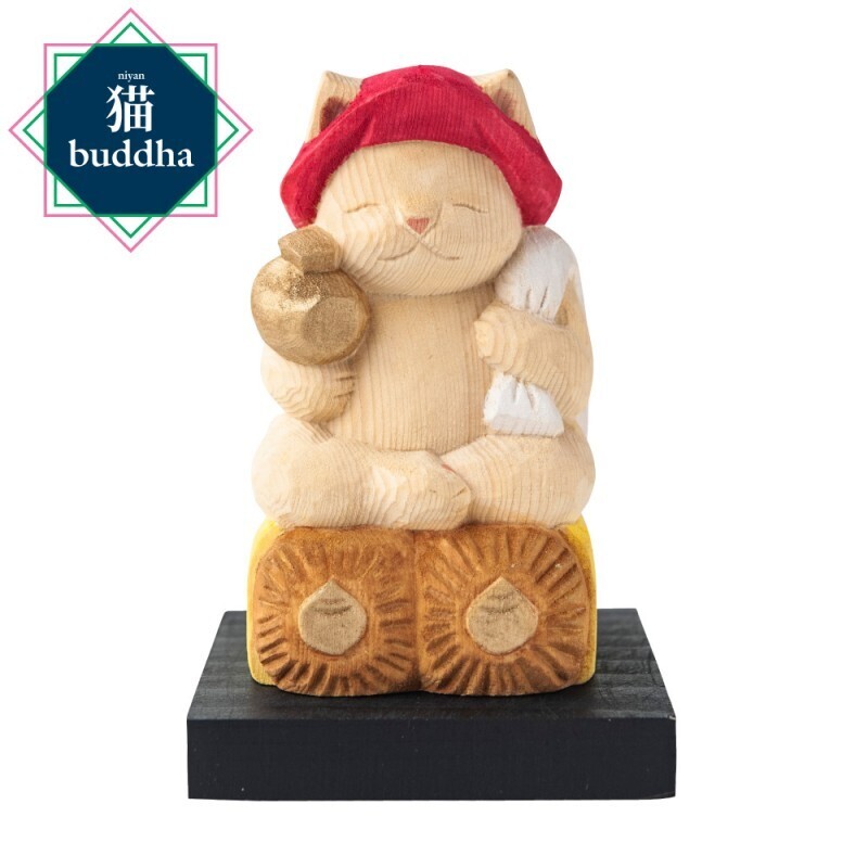 Cat buddha Daikokuten (猫buddha 猫福神 大黒天)