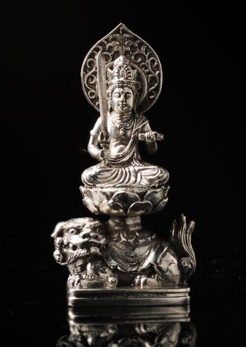 Monju Bosatsu (文殊菩薩 銀製)