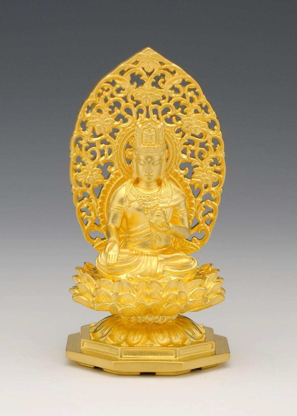 Kokuzo Bosatsu(虚空蔵菩薩 純金製 総高10cm)