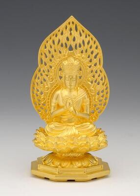 Dainichi Nyorai(大日如来 純金製 総高10.5cm)