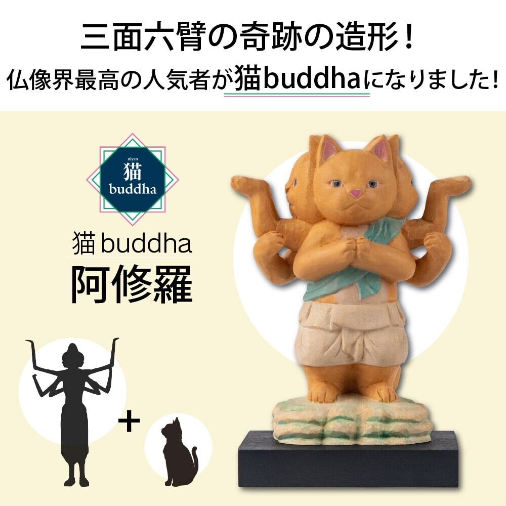 Cat buddha Asyura (猫buddha 阿修羅)