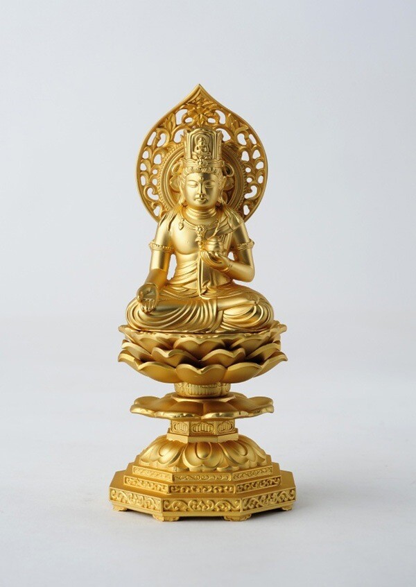 Kokuzo Bosatsu (Ākāśagarbha) (虚空蔵菩薩) 15cm (Gold Plating Finish)