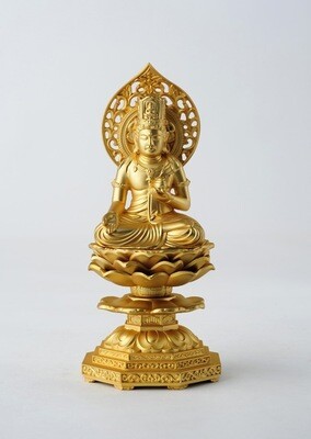 Kokuzo Bosatsu (Ākāśagarbha) (虚空蔵菩薩) 15cm (Gold Plating Finish)