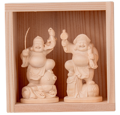 Ebisu Daikokuten Small Consecrated (恵比寿大黒天 小　開眼供養済)