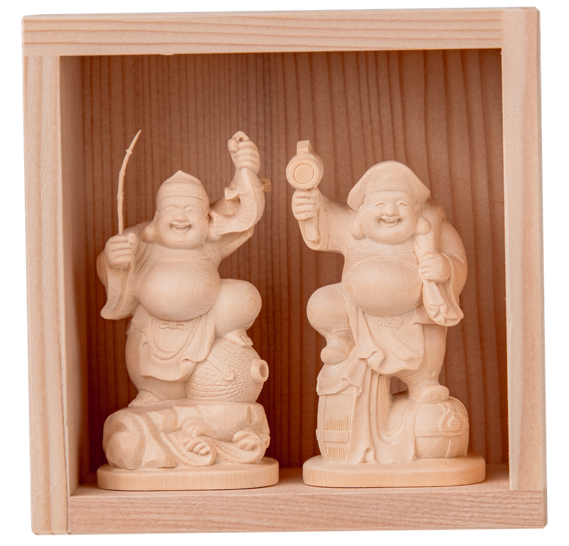 Ebisu Daikokuten Small Consecrated (恵比寿大黒天 小　開眼供養済)