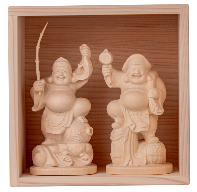 Ebisu Daikokuten Large Consecrated (恵比寿大黒天 大　開眼供養済)