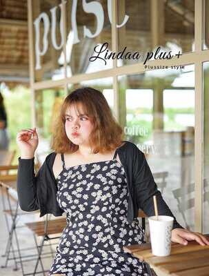 Bangkok Item plus size Set (Jacket+ floral dress)