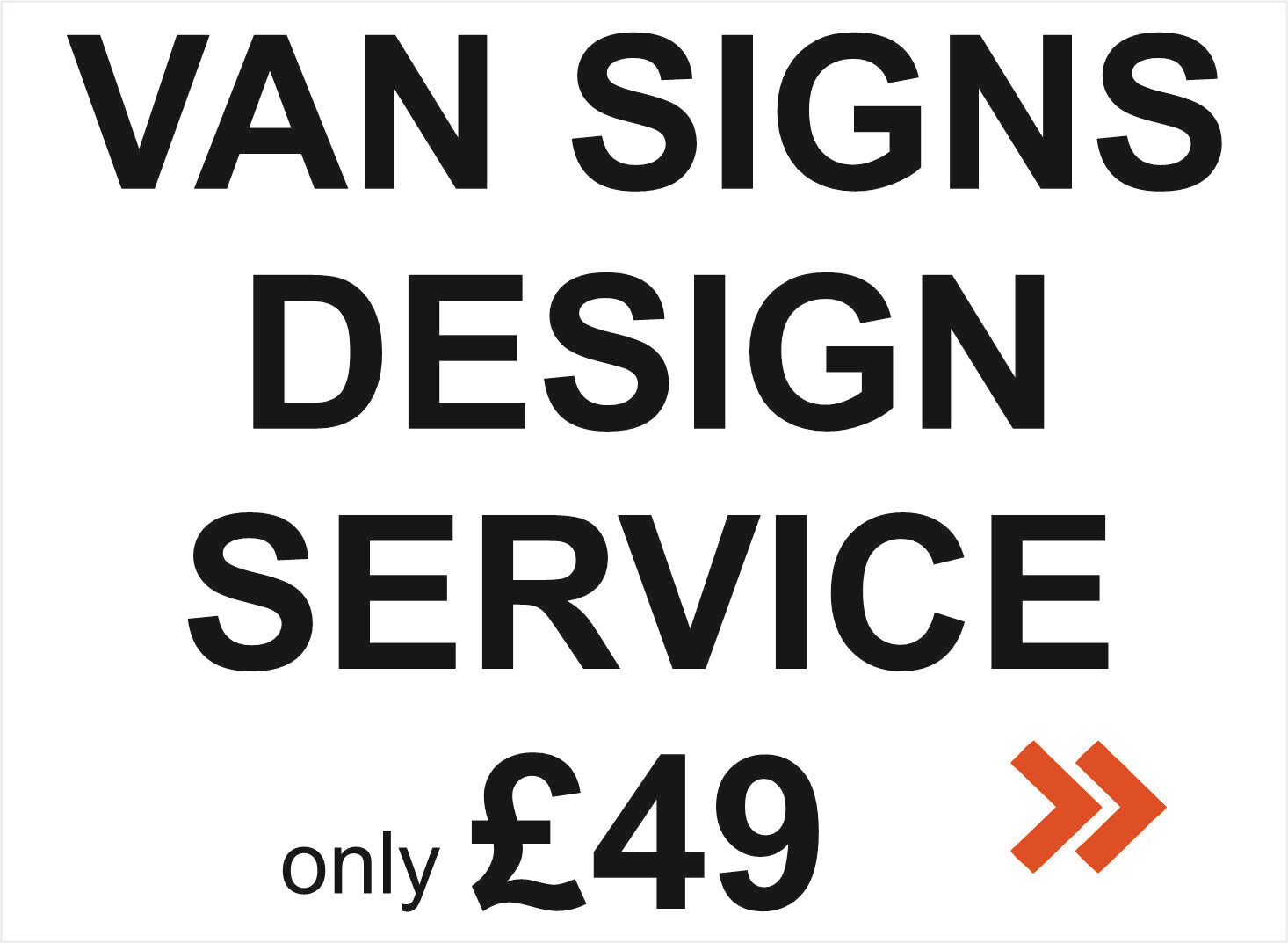 Custom Van sign and/or logo design service