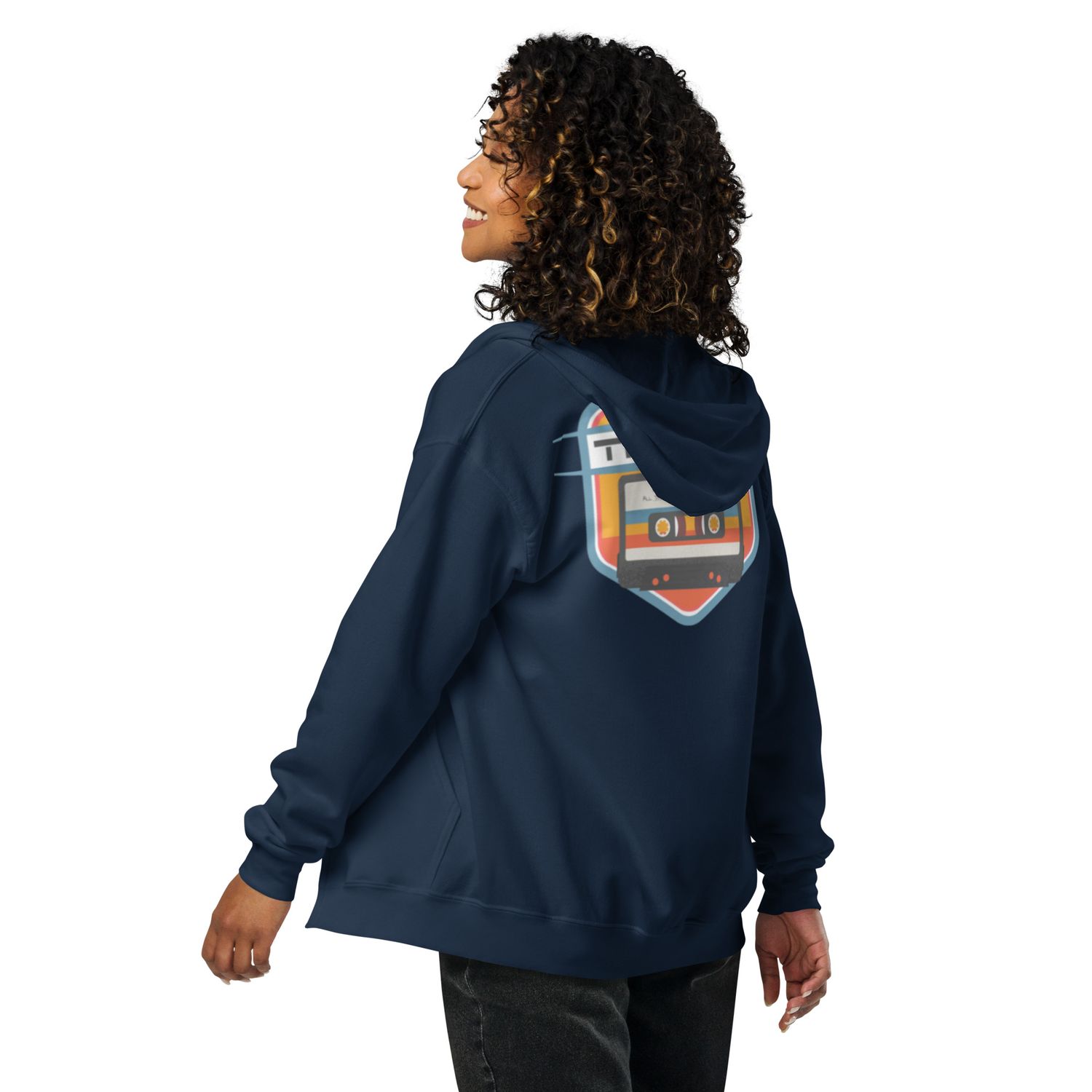 Mixed Tape Zip Hoodie
