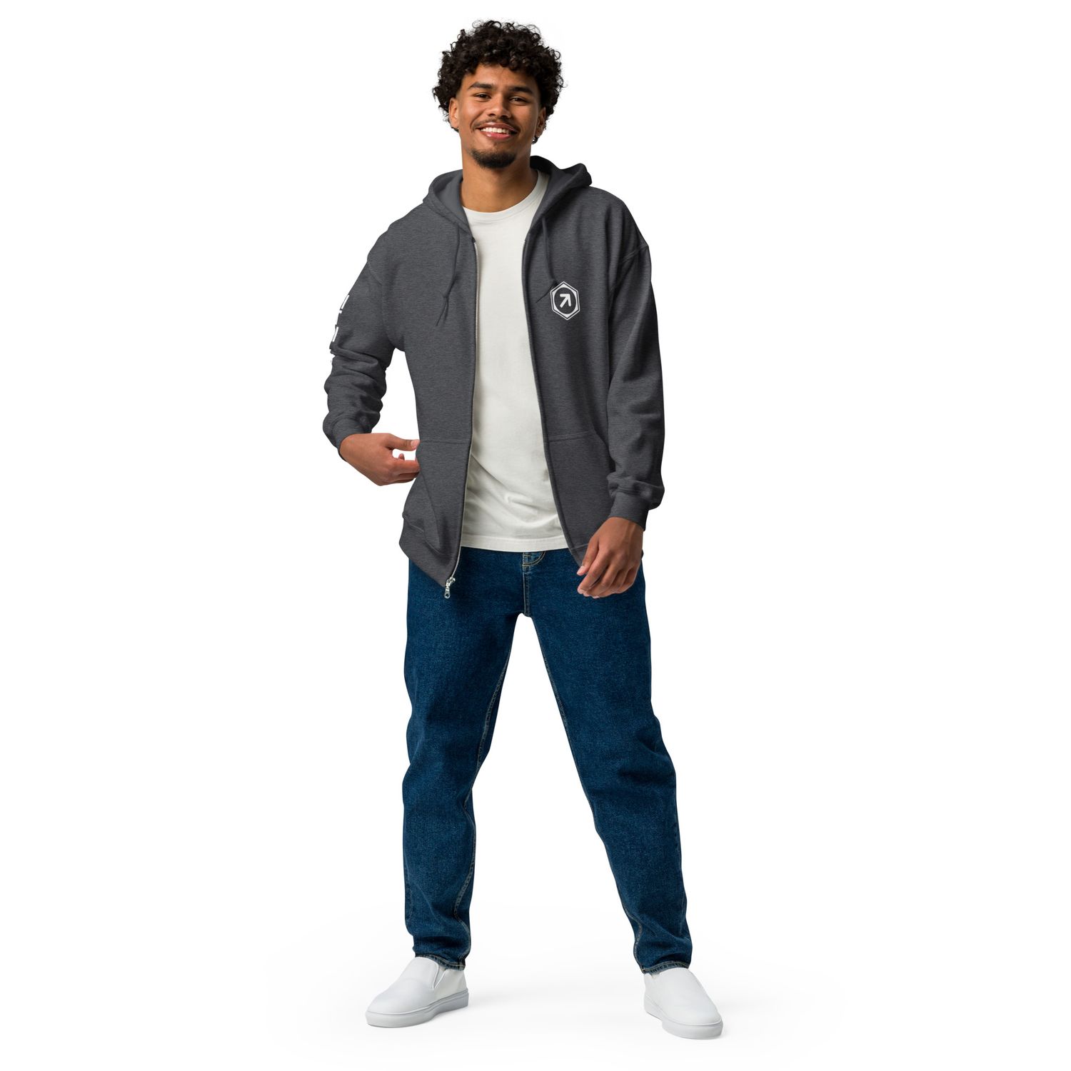 Mixed Tape Zip Hoodie